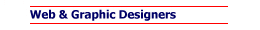 Web and Graphic Designers